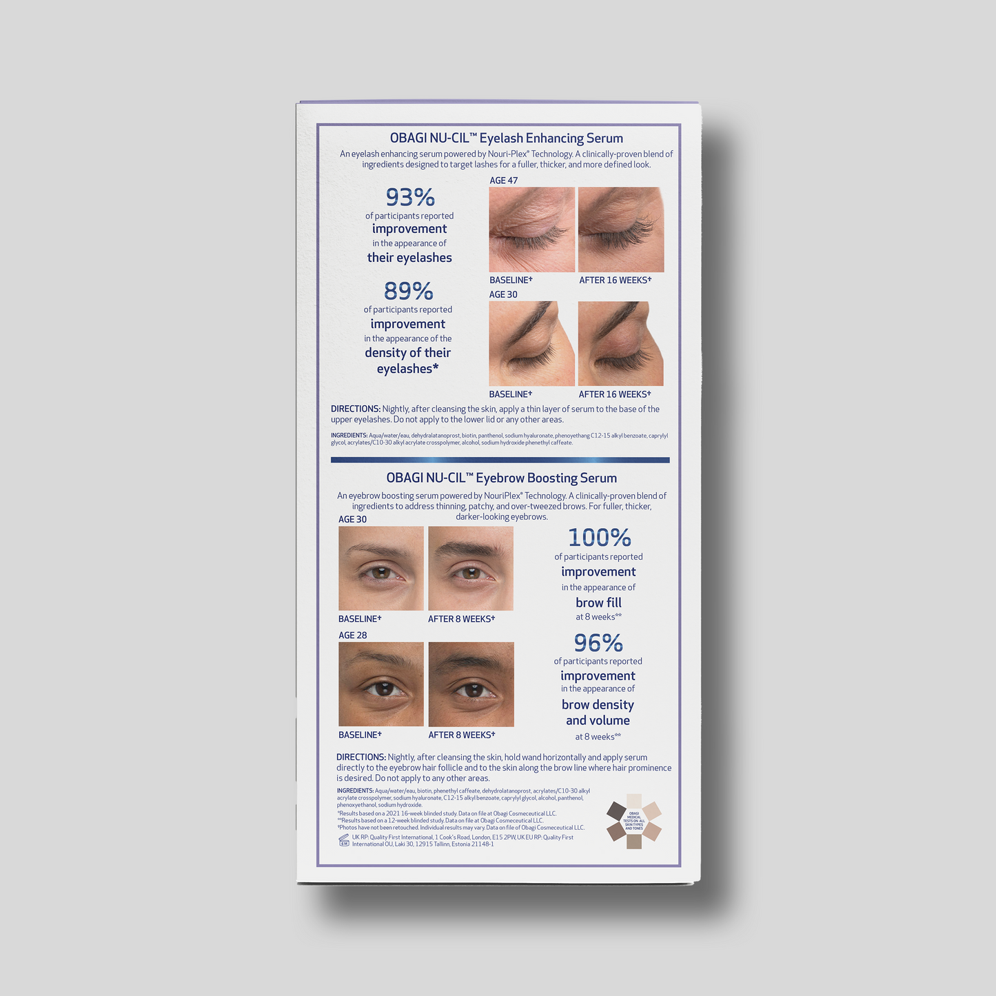 Pestañas y Cejas Serum Set